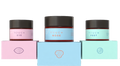 Pack of 3 TENDS Touch Balms in an amber glass jar